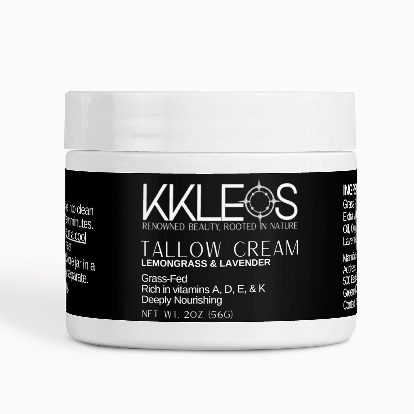 Tallow Cream: Lemongrass & Lavender